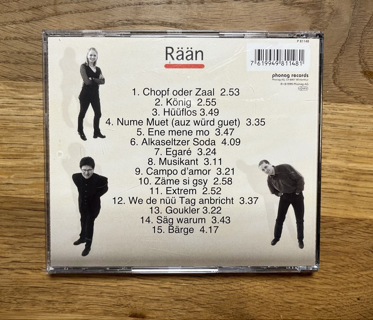 CDs: Rään - Chopf oder Zaal - CD – D'occasion à Posieux par coutset 2