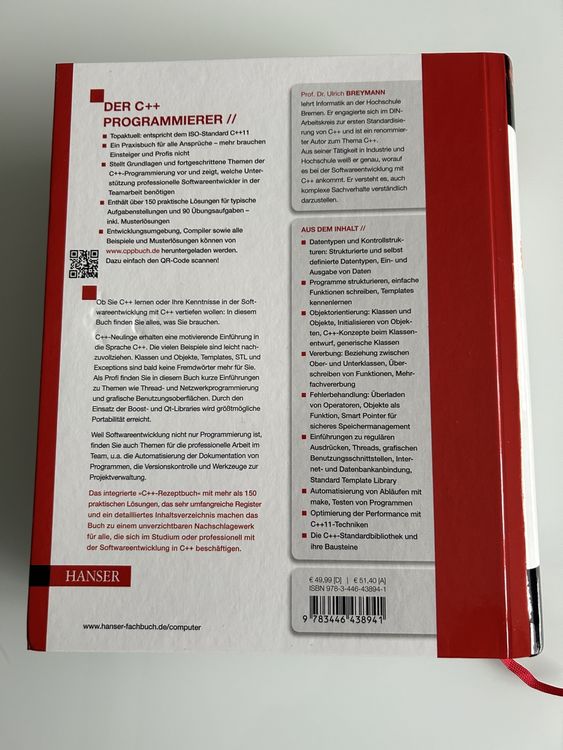 Der C++ Programmierer, 3. Auflage - Top Zustand! C++ 11 (Neu (gemäss ...
