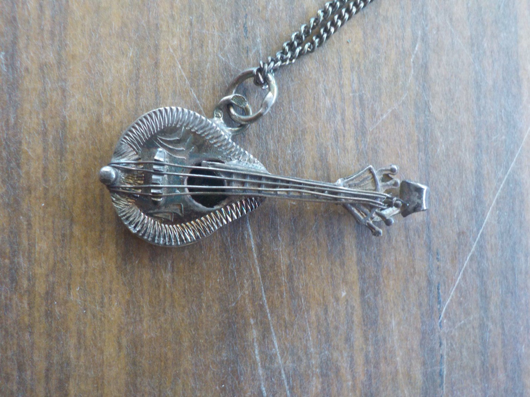Ciondoli: Anhänger Kette Gitarre Silber – Usato da Mörschwil venduto da wunderkiste44 5