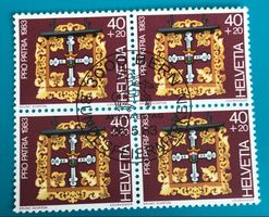 4 er Block Nr.B 199 mit Vollstempel Bern