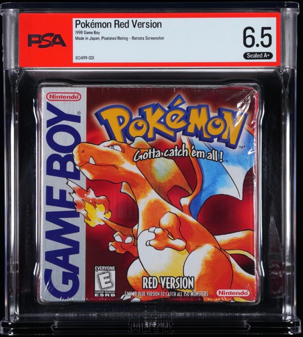 Pokémon Giochi: Pokemon Red Version Sealed 2nd Print PSA WATA Grade Game Boy – Nuovo e nell'imballaggio originale da Ostermundigen venduto da capitalcollector