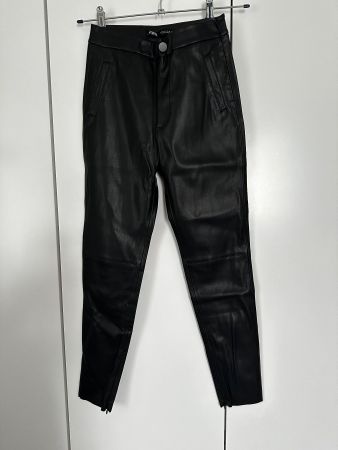 Kunstlederhose Zara Grösse S schwarz