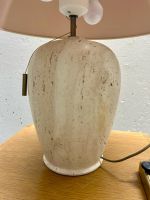 Seltene Tisch Lampe Travertin Vintage 60er, Made in Italy