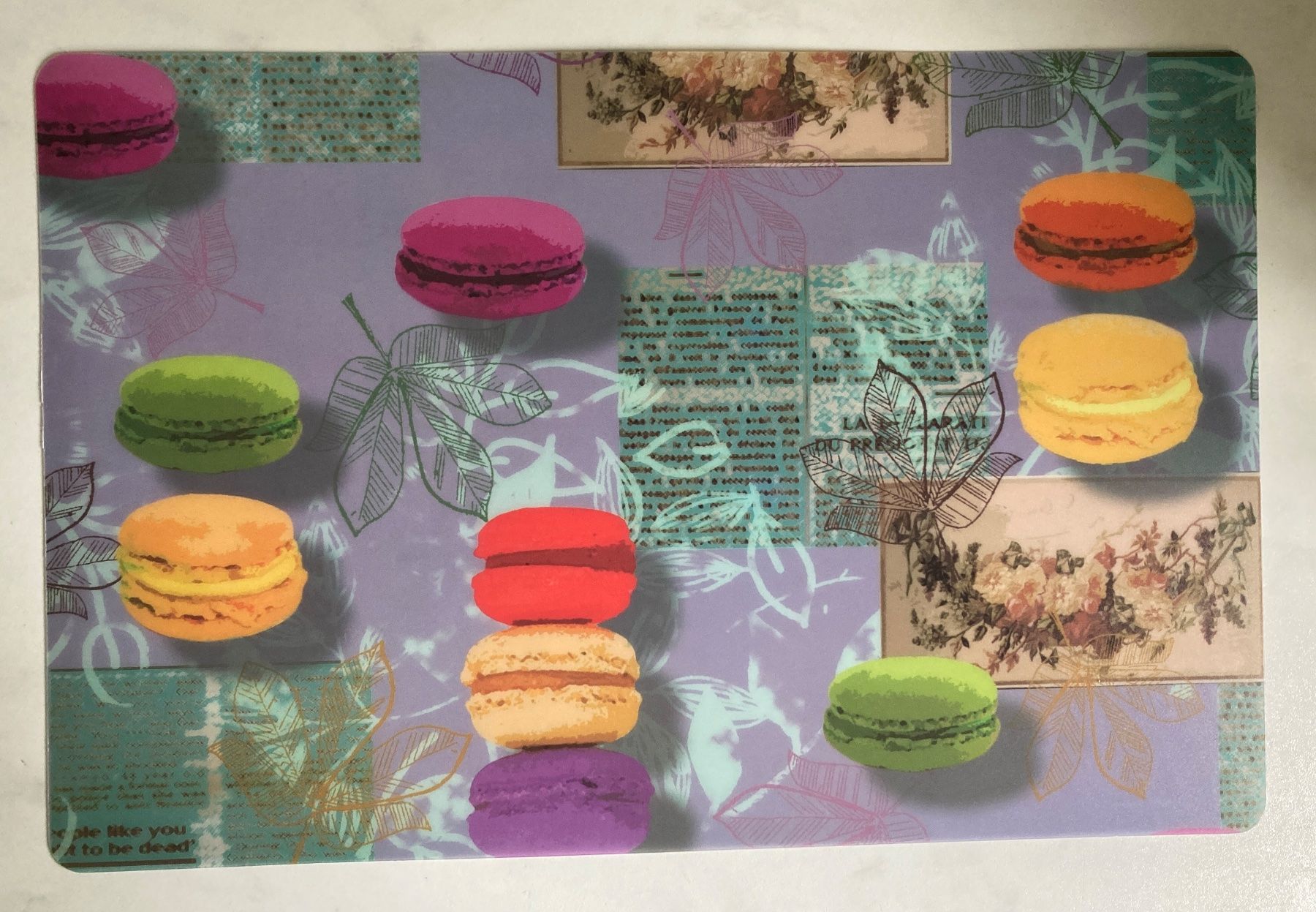 Tischset: Tischset „Macarons violett“ – Neu und originalverpackt aus Dagmersellen von RamonaJohann