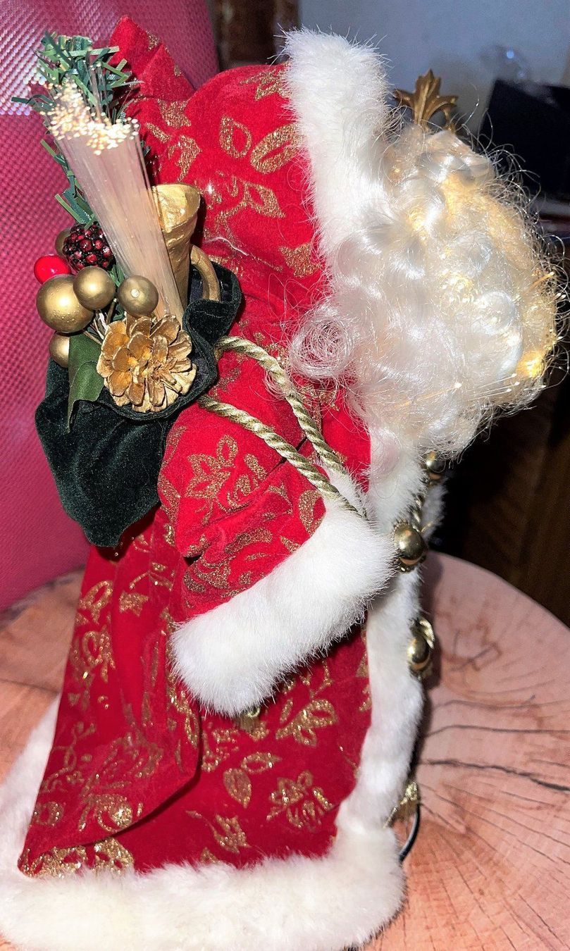 Statuette: Nikolaus mit Beleuchtung – Nuovo (secondo la descrizione) da Lutzenberg venduto da Truhe 3