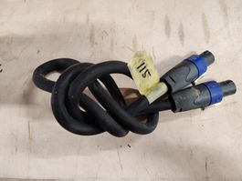 Lautsprecherkabel Speakon 4-pol 4x4mm^2 Patch 1m