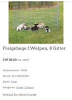 Freigehege f.Welpen, 8 Gitter, gut erhalten, Frühlingsang...