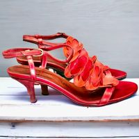 Escarpins SAN MARINA en cuir rouge US 7 / EU 38