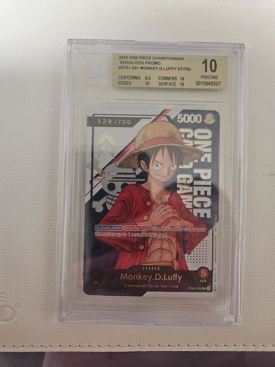One Piece Card Game serial Luffy st01-001 BGS 10 (Neu (gemäss ...