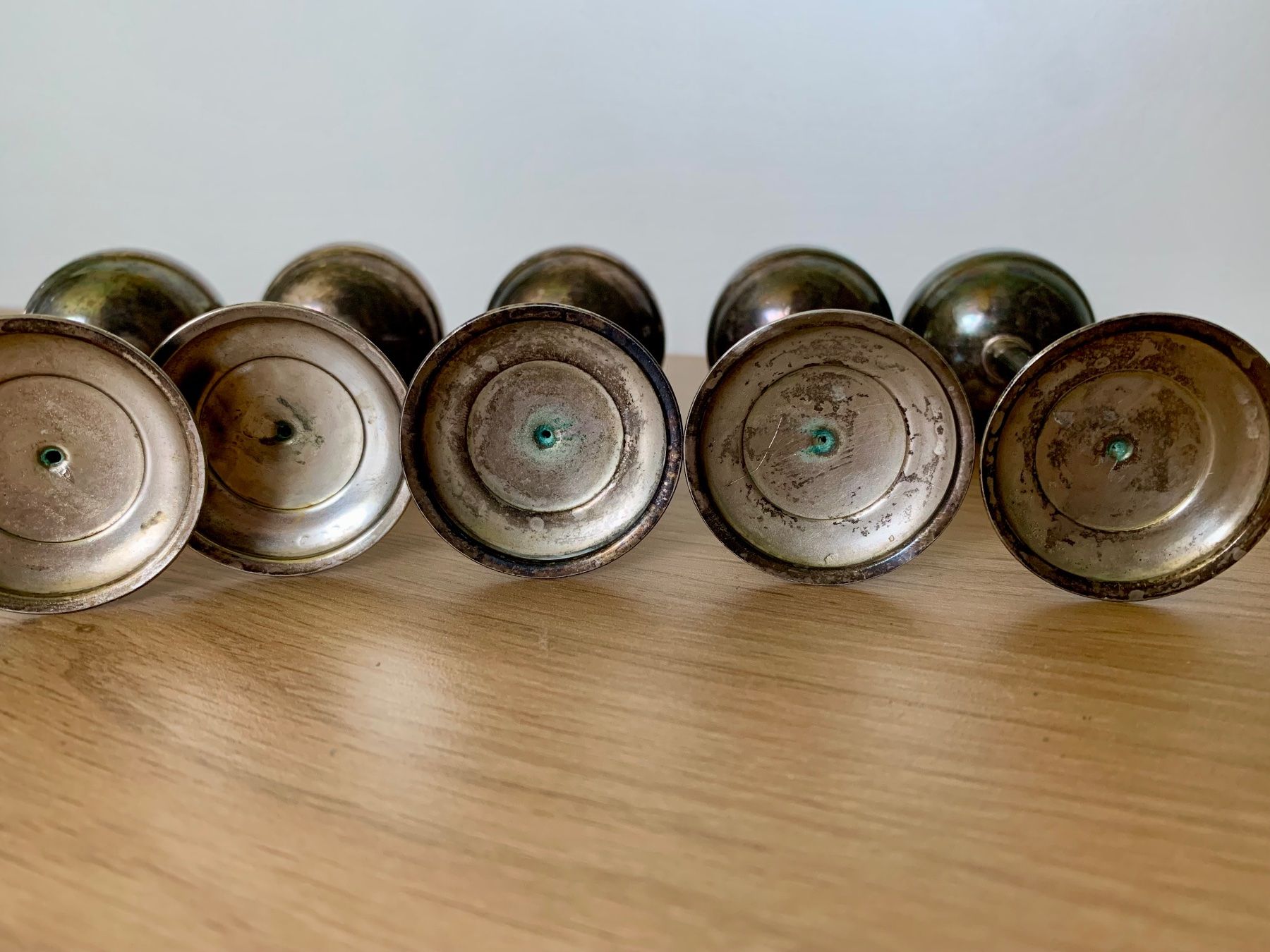 Bicchieri: 6 wunderschöne alte Schnappsgläsli aus Alpaka Silber – Usato da Rothrist venduto da Fondgruebe 6
