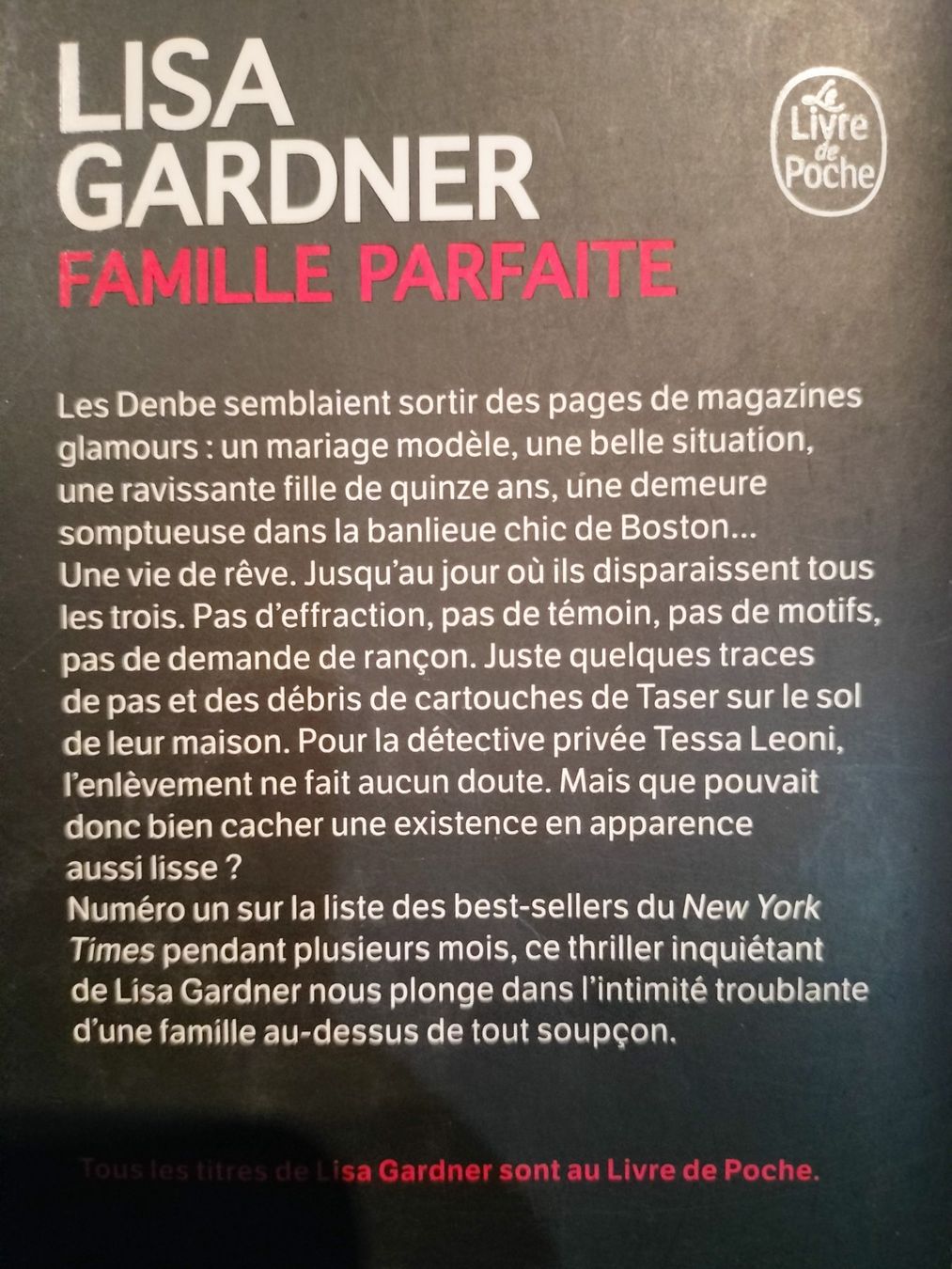 Livres: Famille parfaite LISA GARDNER – D'occasion à Cortaillod par rozinna 1
