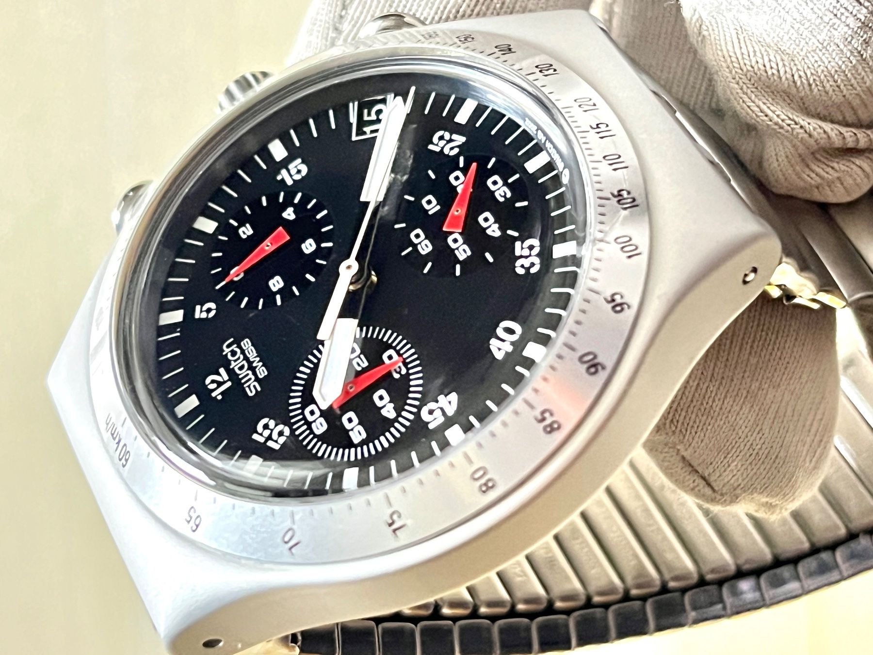 Swatch Orologi: Swatch Chronograph Uhr, Vintage – Usato da Grenchen venduto da chththl 6