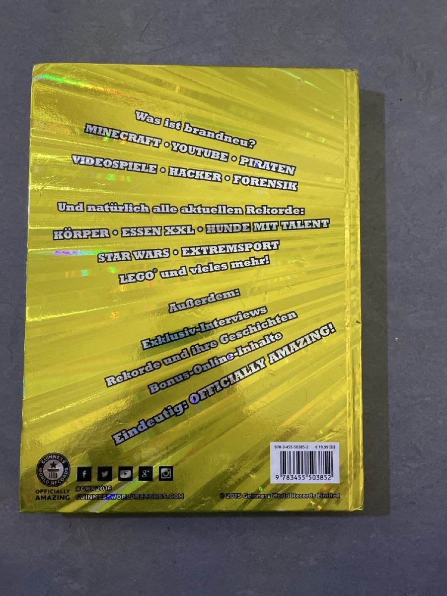 Bücher: Guiness World Records 2016 Buch – Gebraucht aus Kerns von jol_h6f8 1