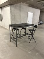 Table haute avec chaise de bar