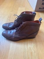 Carmina brown leather lace-up boots