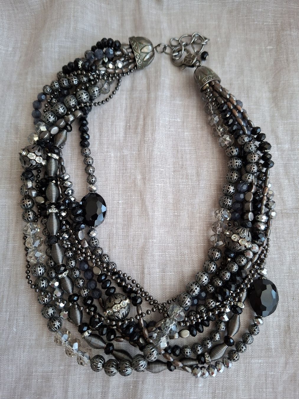 Catenine: Collier bohème noir multi-chaînes – Nuovo (secondo la descrizione) da Lutry venduto da Sim_Sta 5
