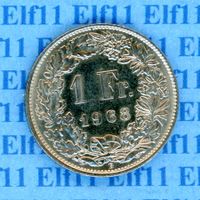 CHF___1.00 1968B stgl * nigelnagelneu!