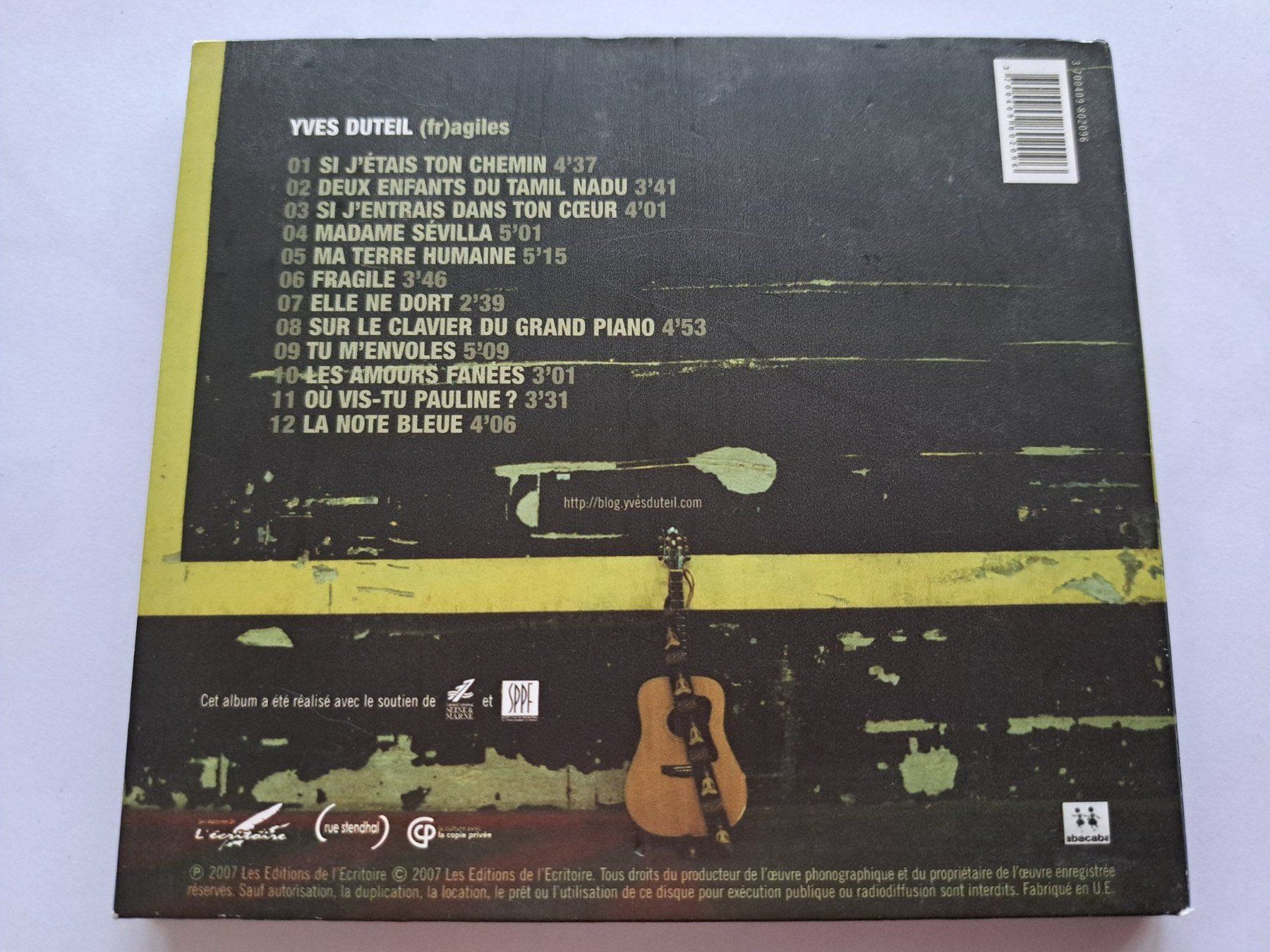 CD: Cd Yves Duteil - (Fr)agiles – Usato da Pully venduto da bro_n52j 1