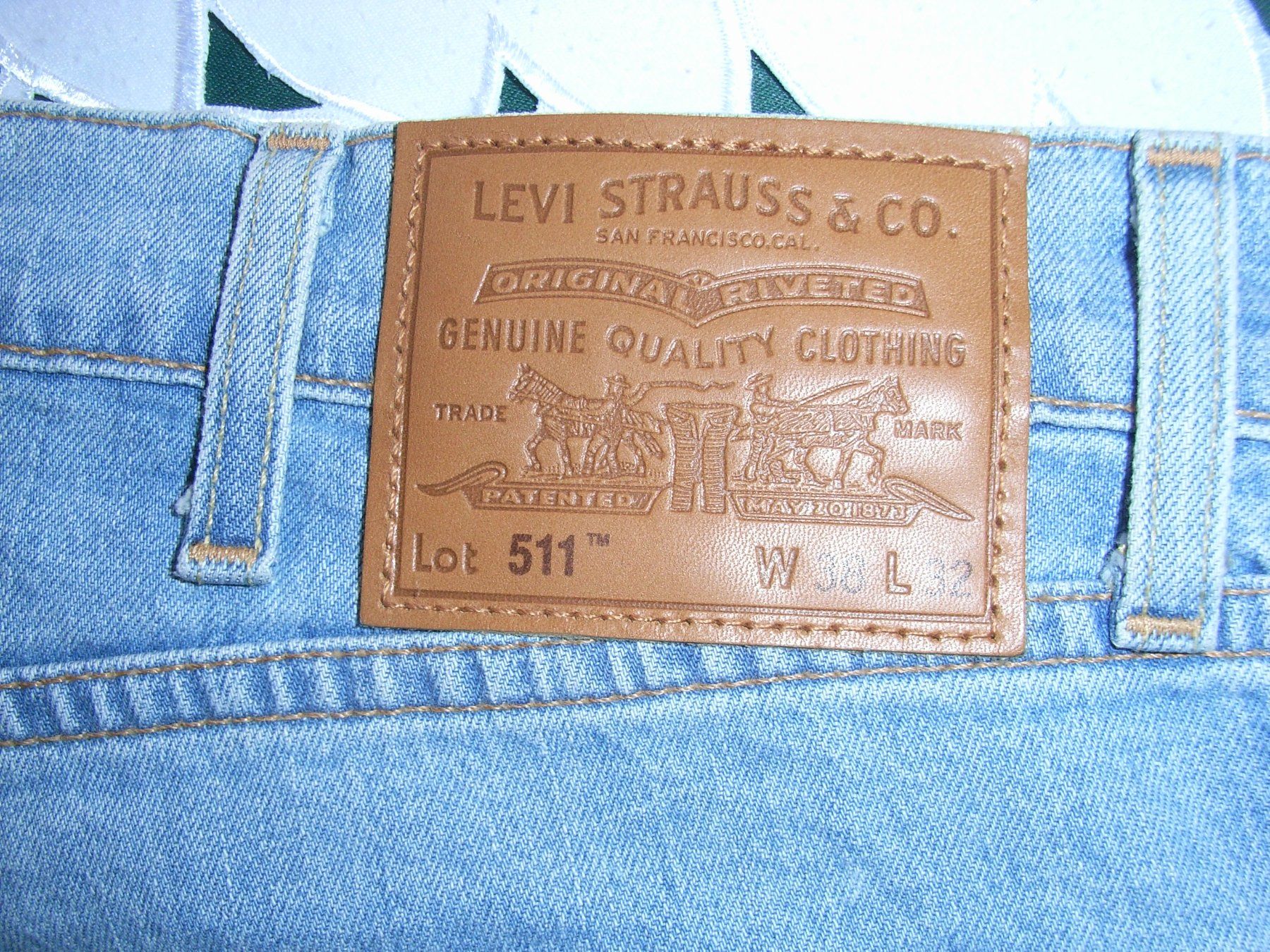 Levi's Jeans: Herren-Jeans LEVI STRAUSS 511 W 38, L 32 – Nuovo (secondo la descrizione) da Oberwil BL venduto da ruspidolforit78 3