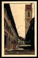 Steindruck-AK Frauenfeld, Blick in die F