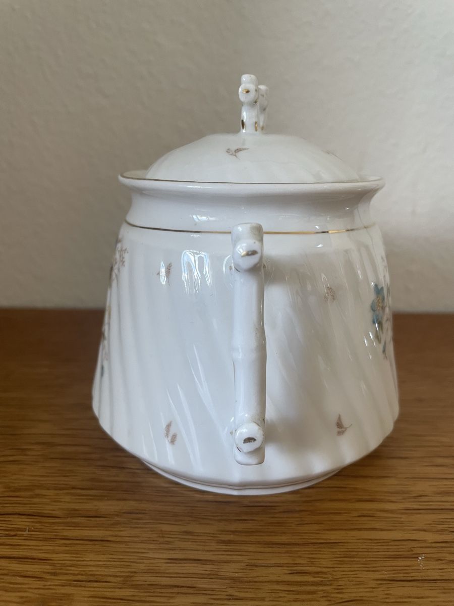 Zuccheriere: Vintage Zuckerdose mit Deckel, Blumendesign – Usato da Dietlikon venduto da VintageStudioZurich 3