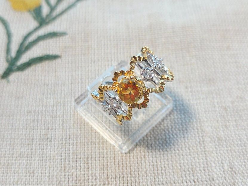 Anelli: NEW - S925 Citrine Ring (Adjustable) – Nuovo (secondo la descrizione) da Zürich venduto da cin_wcf6
