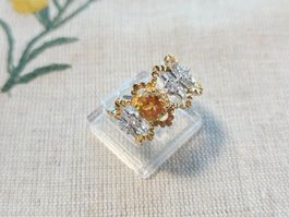 NEW - S925 Citrine Ring (Adjustable)