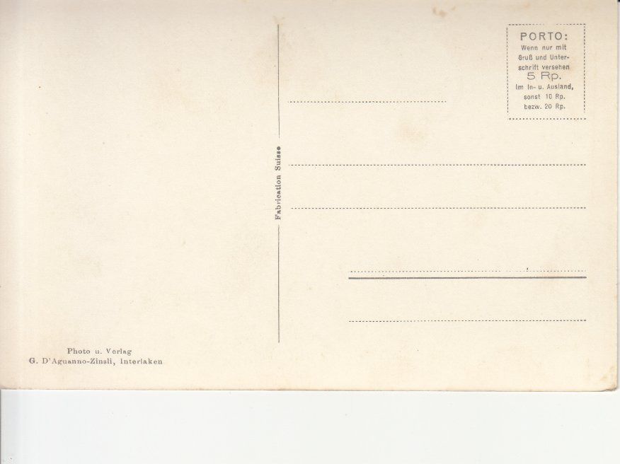 Cartoline postali: Wengen Palace ca. 1940 – Usato da Bürglen TG venduto da StampGraf 1