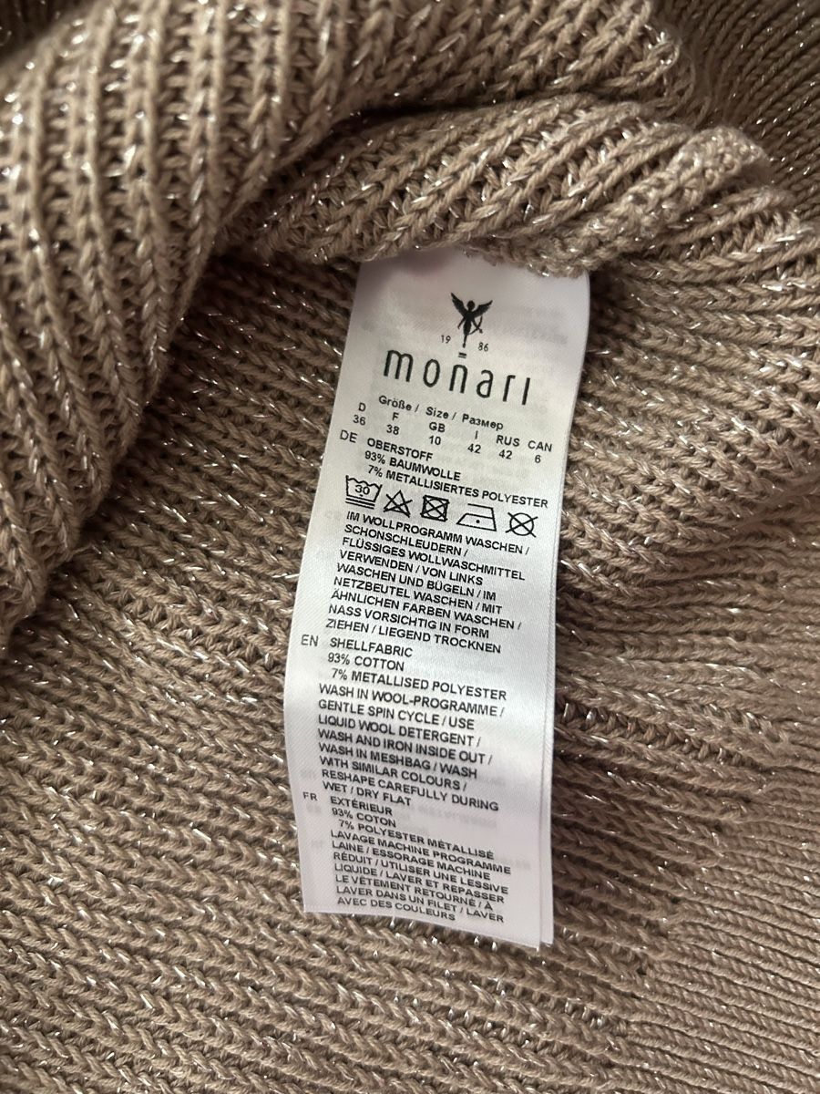 Monari Maglioni & Felpe: Monari Strickpullover in beige Gr. 36, neu mit Etikett – Nuovo e nell'imballaggio originale da Allschwil venduto da meeresperle 3