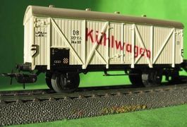 antiker DB weisser Kühlwagen mit roter Schrift 1955-57 ww***