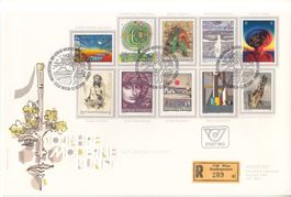 Österreich Kunst auf Briefmarken, FDC 1984