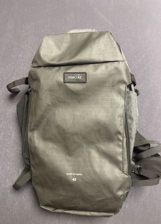 Reiserucksack 40 l, Travel 500 Organizer, Schwarz