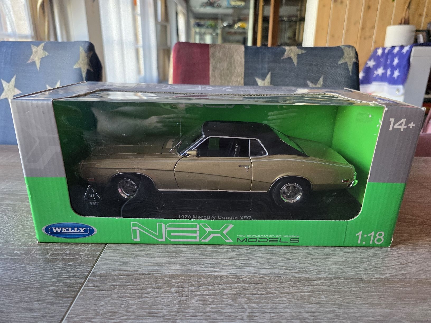 Mercury Modellini d'auto: 70'Mercury Cougar XR7 1:18 – Nuovo e nell'imballaggio originale da Goldingen venduto da Muscle_Cars84