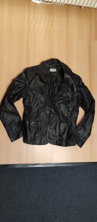 Damen Lederjacke schwarz