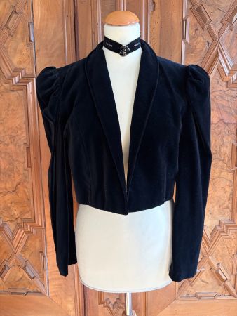 VINTAGE VERA MONT Jacke 100 % Baumwolle / Samt / Größe 36