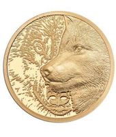 Goldmünze Mongolei Mystic Wolf