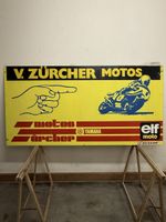 Belle et ancienne tôle garage moto Yamaha Dunlop Kendall 2m