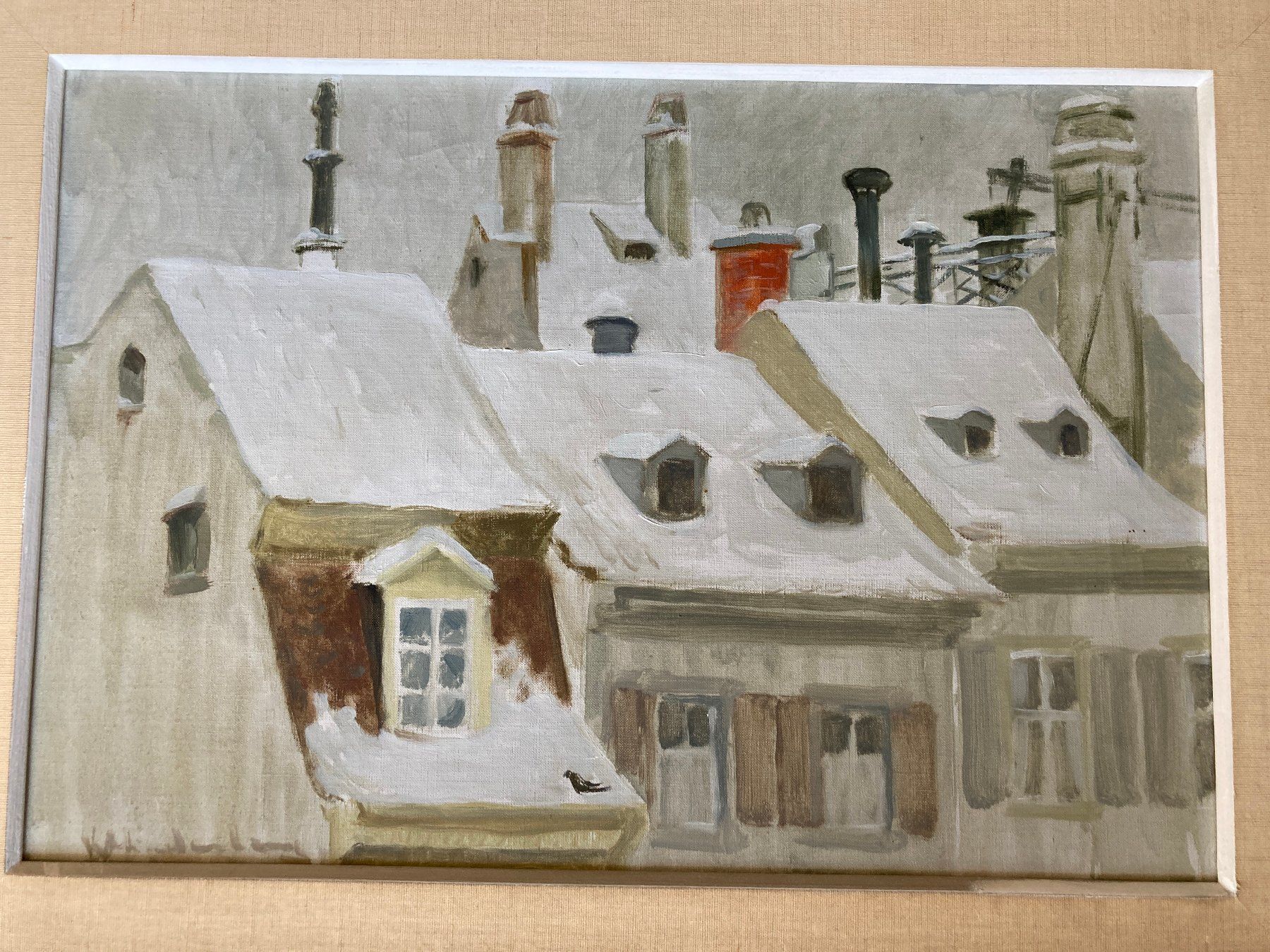 Dipinti: Charles Hindenlang, "leonhardsgraben unter Schnee" – Usato da Basel venduto da ToniM25