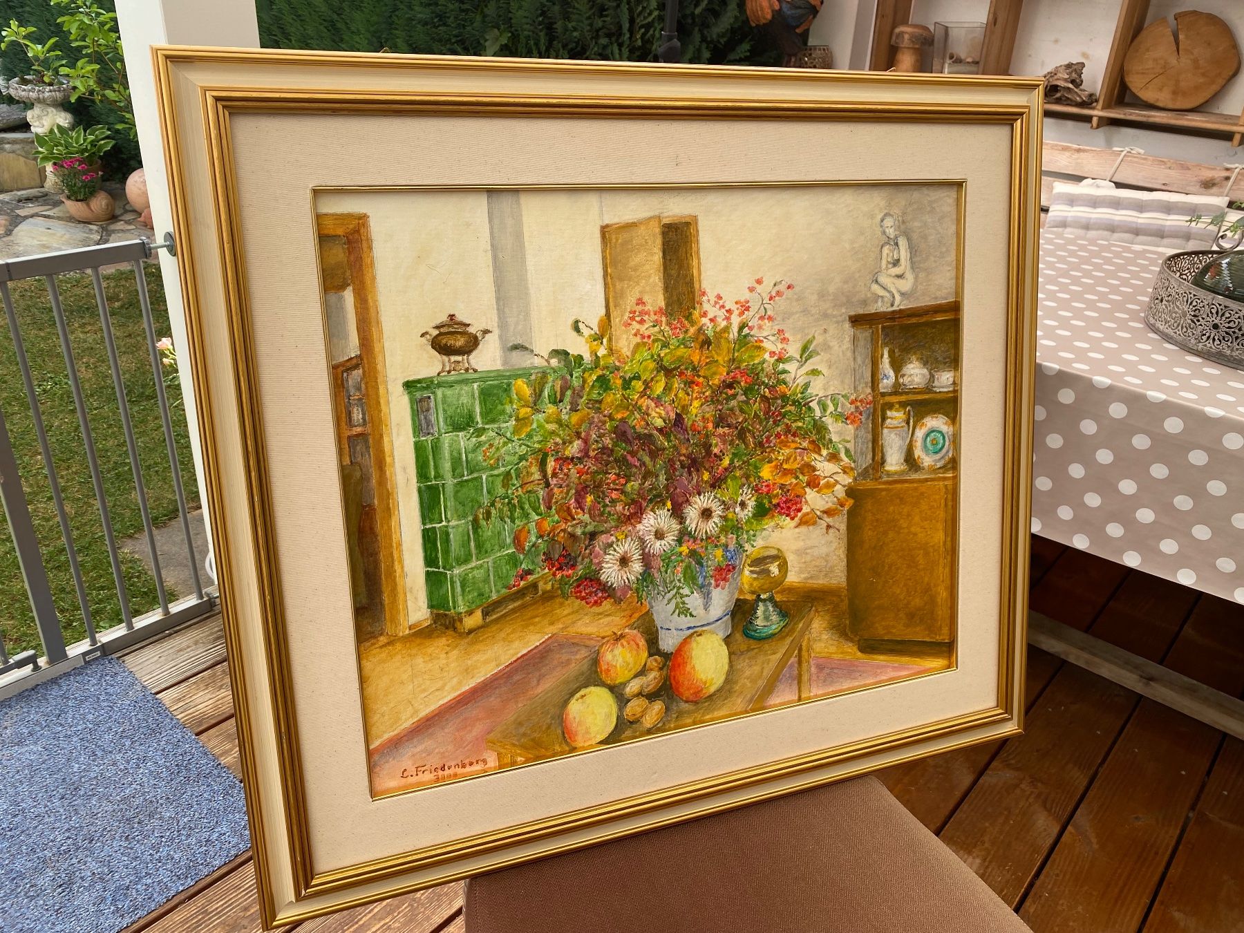 Gemälde: Zeitgenössisches Stilleben-Ölgemälde, L. Friedenberg 2000 – Gebraucht aus Rünenberg von Fendi02 2