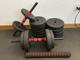 Hantelset verstellbar mit Gewichtsscheiben