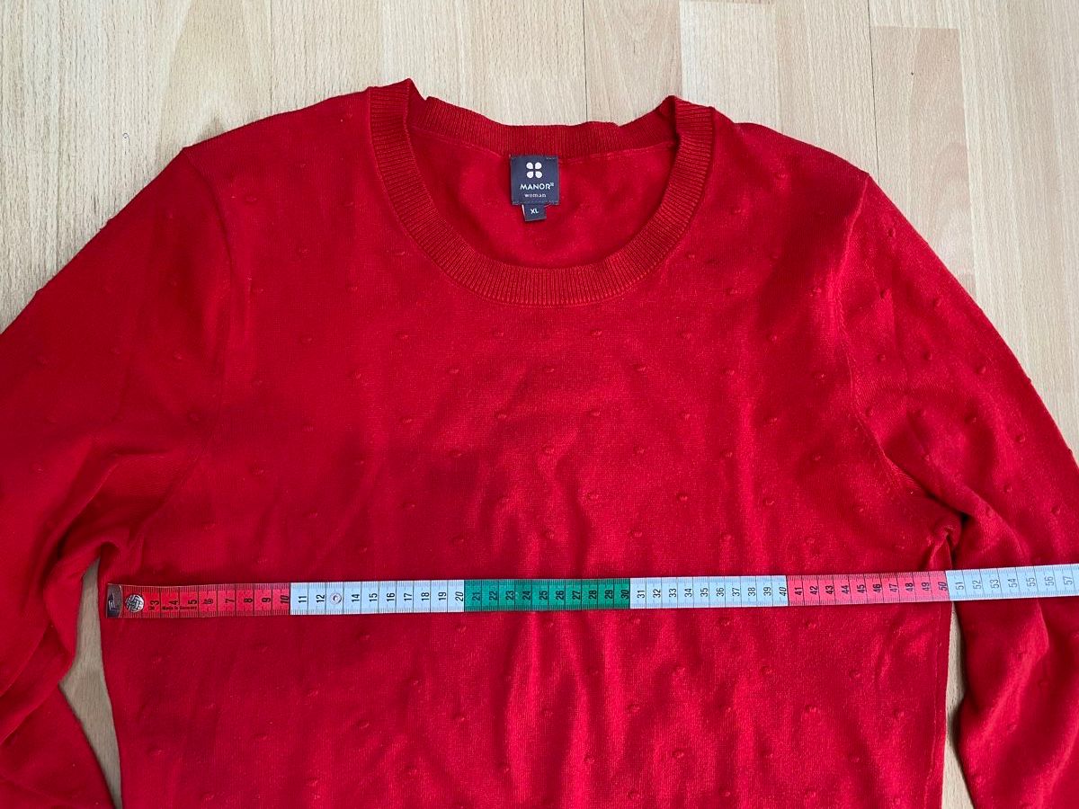 Manor Pulls & Sweat-shirts: Manor Damen Pullover, Gr.L, Baumwolle, Rot – Neuf (Voir description) à Buochs par H16 9