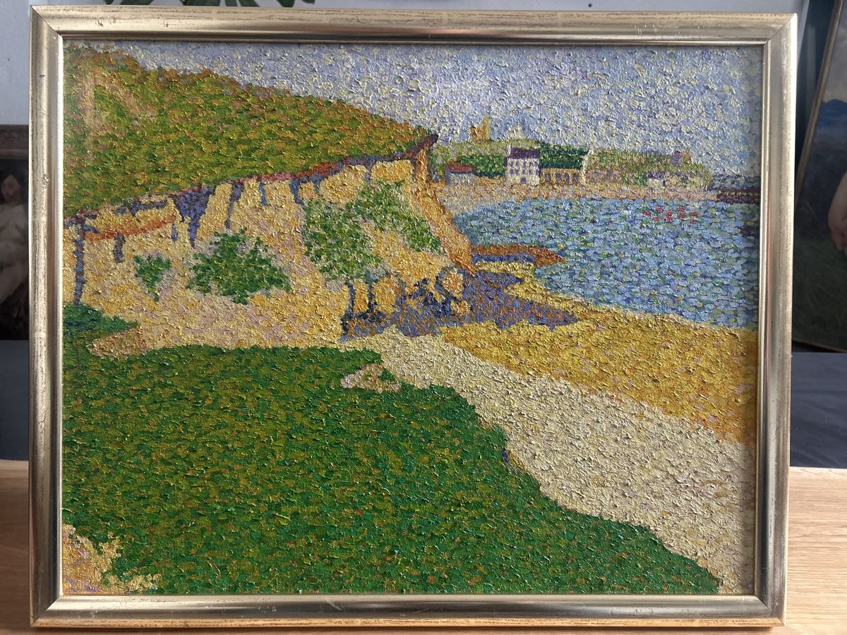 Gemälde: Original Gemälde - Pointillismus Stil - Top Zustand! – Gebraucht aus Glarus von KunstWerkEr-LS87