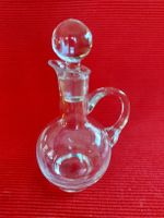 Elegante Glaskaraffe mit Stöpsel, Vintage