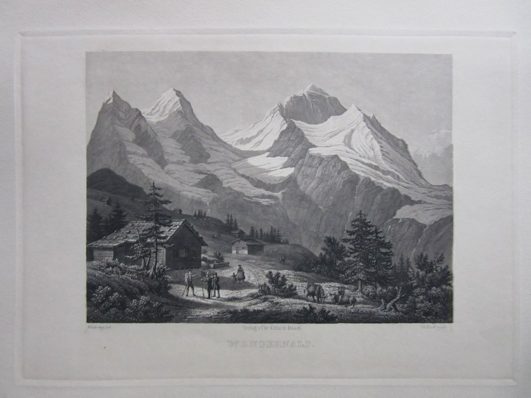 Incisioni: WENGERNALP AQUATINTA – Usato da Gersau venduto da grafik-kunst 1