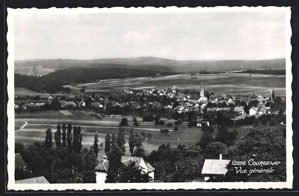 Cartoline postali: AK Courgenay, Vue generale – Usato da Berlin venduto da bartko-reher