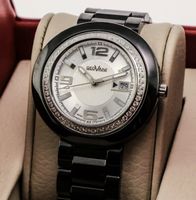Elegante Geovani Keramik Uhr, 2J.Garantie, Zertifikat
