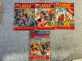 3 x LASSO / 1 x Silberpfeil Comic - Verlag Bastei