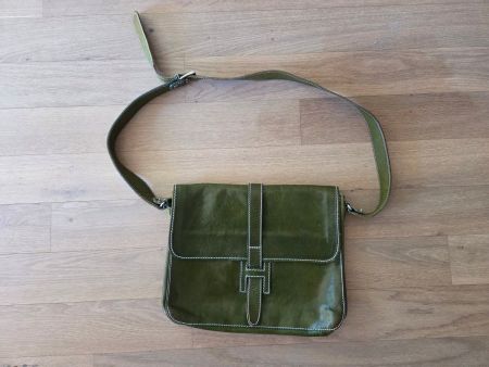 Schultertragtasche Vera Pelle (Vintage-Stil)