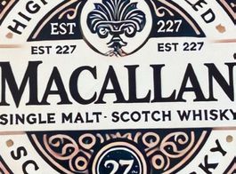 Macallan Single Malt Whisky - Schönes Blechschild