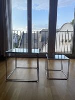 Tischset Beistelltisch Glas Metall